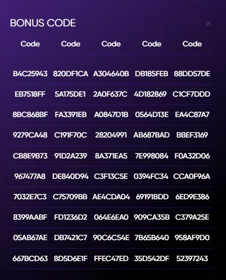 crypto bonus codes