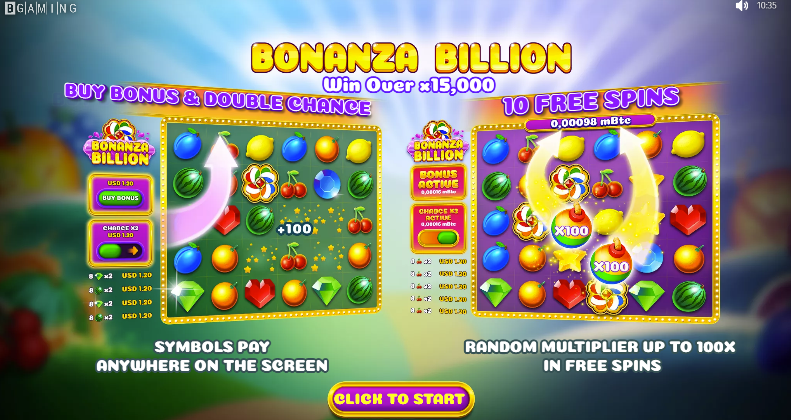 billion bonanza odds